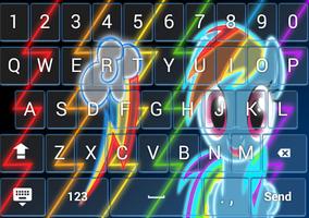 Little Pony Neon Keyboard captura de pantalla 3