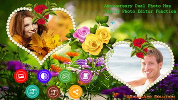 برنامه‌نما Anniversary Dual Photo Frame عکس از صفحه