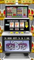 3D Crown Slots - Free Affiche