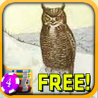 ikon Inexperienced Great Horned Owl