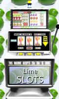 3D Lime Slots - Free Affiche