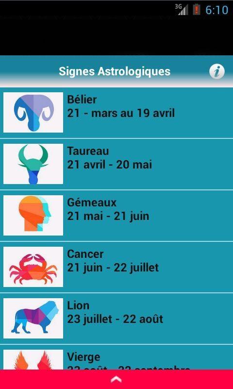 Signe Astrologique For Android Apk Download