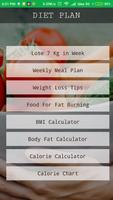 Diet Plan - Weight Loss 7 Days पोस्टर