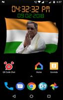 Siddaramaiah Flag Live Wallpapers - Congress screenshot 3