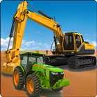 Tractor & Excavator simulator icône