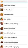 Aneka Resep Masakan Padang اسکرین شاٹ 1