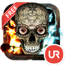 UR 3D Live Fire Skull Theme-APK