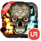 UR 3D Live Fire Skull Theme icon