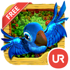 UR 3D Cute Jungle Birds HD آئیکن