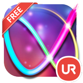 UR 3D Neon Lines Live Theme icon