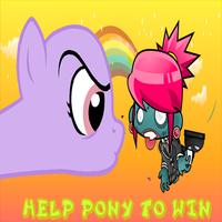 My Little Rush pony Vs Zombie Affiche