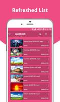 Quad HD Video Player | Ultra HD | Video Player تصوير الشاشة 1