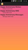 Happy Anniversary Wishes SMS Poster