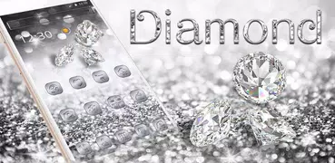 Prata diamant Gitter tema Wallpaper Silver glitter