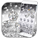 Srebro diament Gitter motyw Tapeta Silver glitter aplikacja