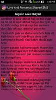 Love And Romantic Shayari SMS capture d'écran 1