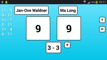 Table Tennis Score Board capture d'écran 1