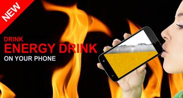 Energy drink on your phone poster