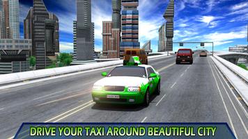 City Taxi Parking Driving Mania Game 3D capture d'écran 1