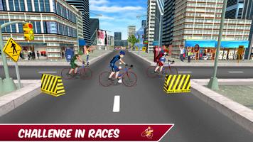 Super Highway Bicycle Race Simulation Game Ekran Görüntüsü 2
