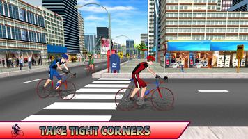 Super Highway Bicycle Race Simulation Game capture d'écran 3