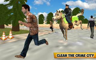 City Horse Police Simulation Crime Chase game free capture d'écran 1