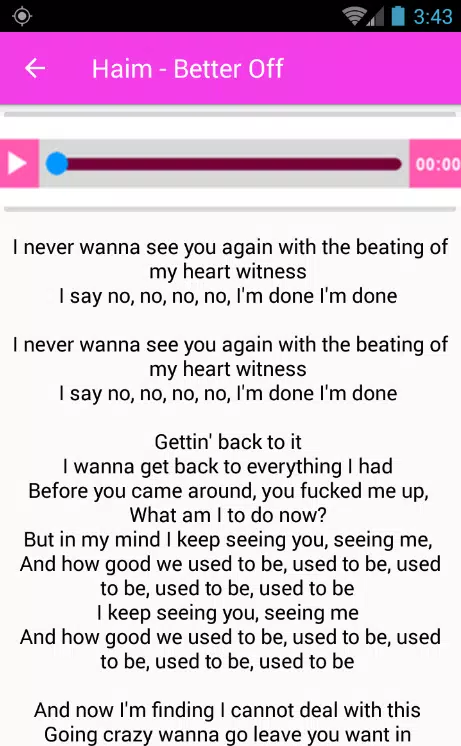 Haim Full Songs and Lyrics APK for Android Download