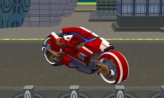 police sci fi bike rider park پوسٹر