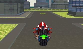 police sci fi bike rider park screenshot 1