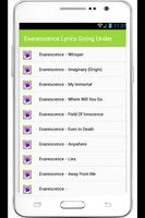 Evanescence Lyrics capture d'écran 1