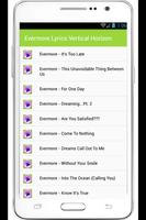 Evermore Lyrics And Top Song capture d'écran 1