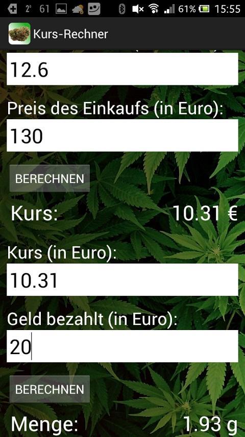 Weed Kurs-Rechner for Android - APK Download