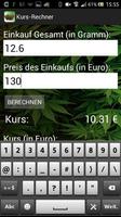 Weed Kurs-Rechner imagem de tela 1