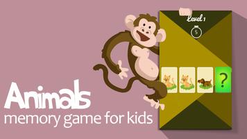 Animals memory game for kids اسکرین شاٹ 2