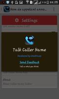Talk caller name تصوير الشاشة 2