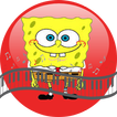 Sponge Bob Piano Square Tile