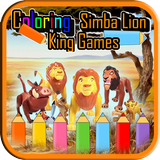 Coloring Simba Lion Game icône