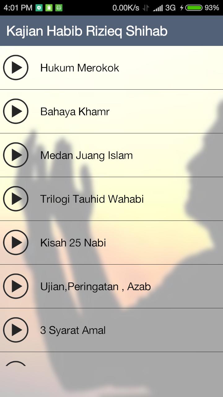 Ceramah Habib Rizieq Shihab Mp3 For Android Apk Download
