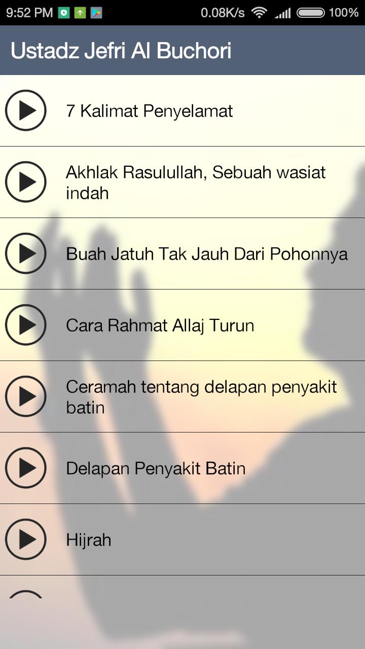 Ceramah Ustadz Jefri Al Buchori Mp3 For Android Apk Download