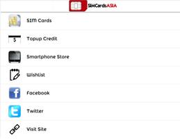 SIM Cards Asia स्क्रीनशॉट 1