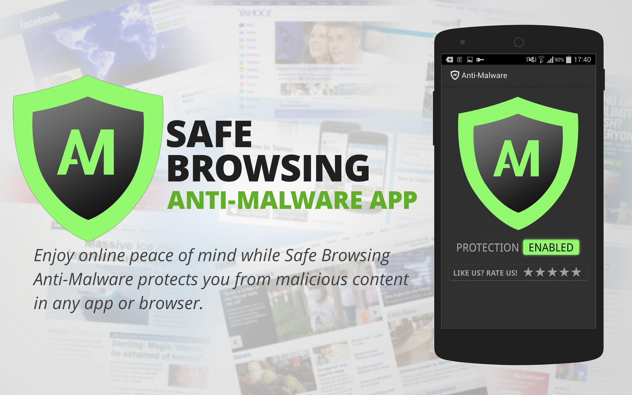 Safe browser. Anti Malware. Вредоносный APK. Малвер.