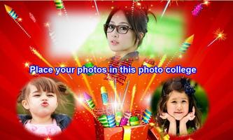 Diwali photo collage frames poster