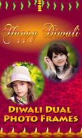 Dual Diwali Photo Frame Effect poster