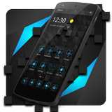 Tema Simple Bloques Negros icono