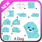 Simple origami instructions icon