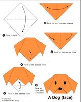 Simple origami instructions Plakat