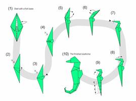 Simple Origami Instructions Affiche