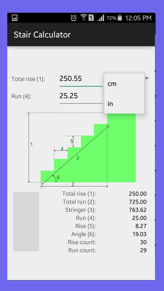 APK Stair Calculator untuk Muat Turun Android