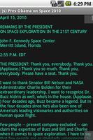 )s) Pres Obama on Space 2010 capture d'écran 1