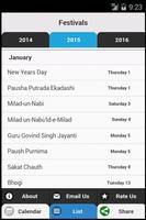 Indian Festivals Calendar screenshot 2